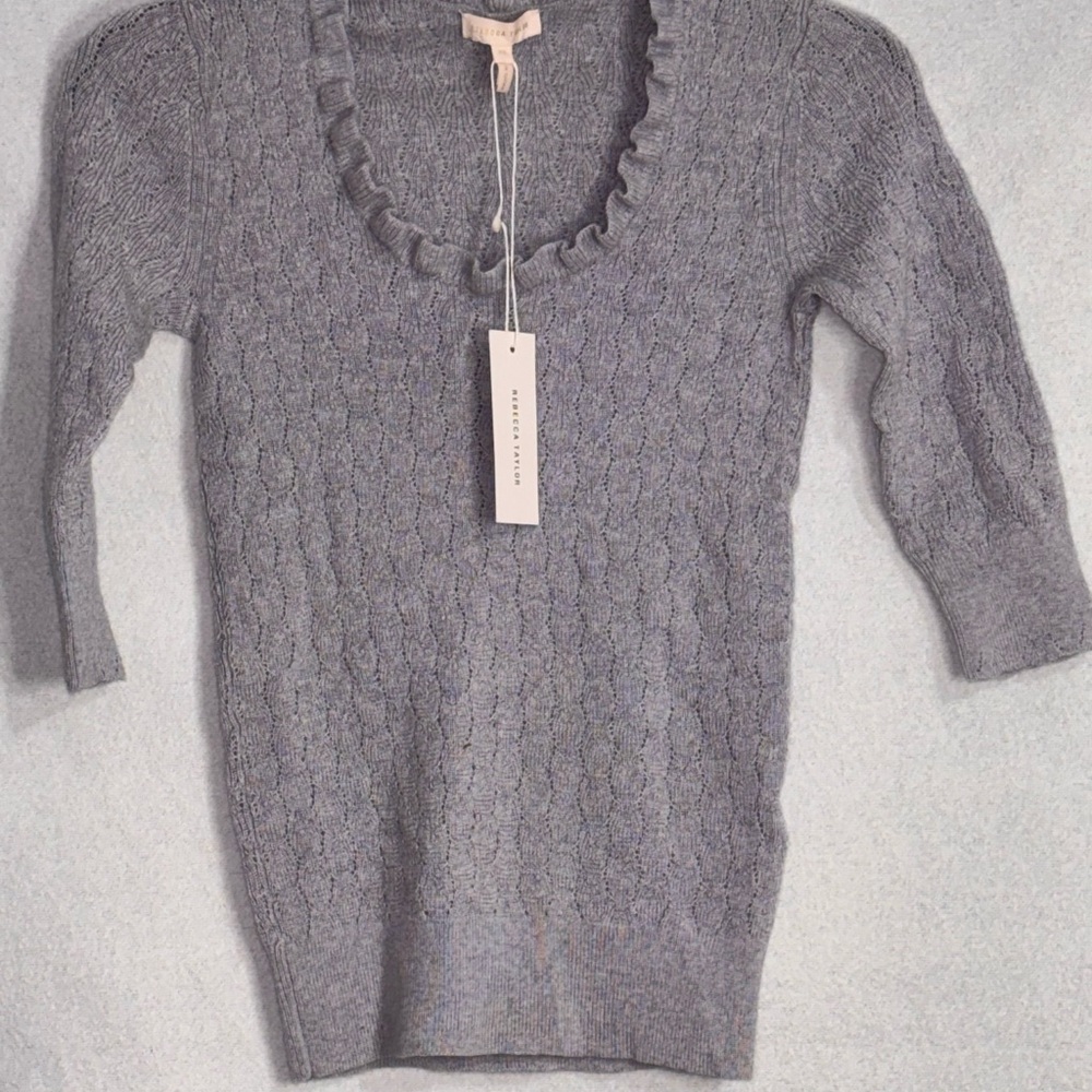 Girls - Gray Cable Knit Sweater XS NWT